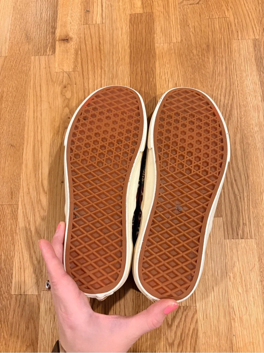 Vans Slip-On Blanket Weave Geometric Canvas Shoes Women’s 8 Men’s 6.5 EU 38.5